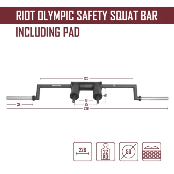 Safety Squat Bar - SSB - specs