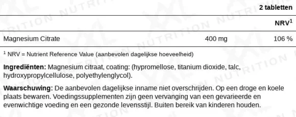 magnesium label