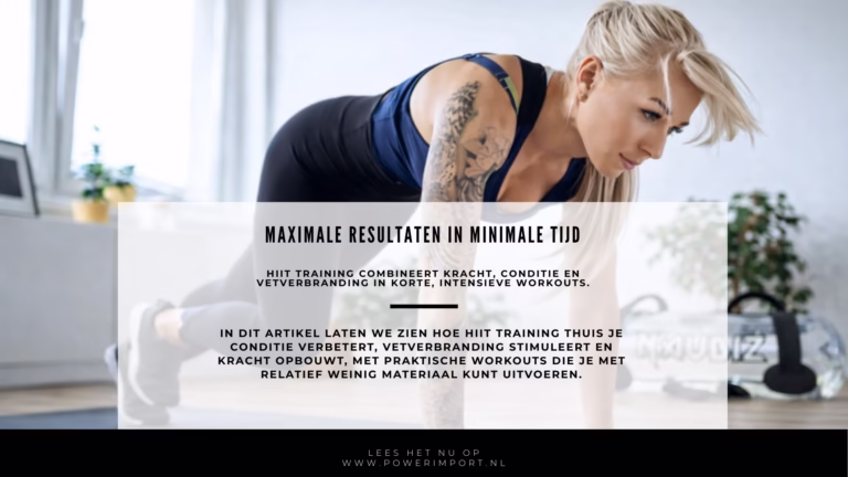 HIIT training thuis: maximale resultaten in minimaal tijdsbestek HIIT training thuis met mountain climbers en Naudiz Aqua Powerbag voor conditie, kracht en vetverbranding