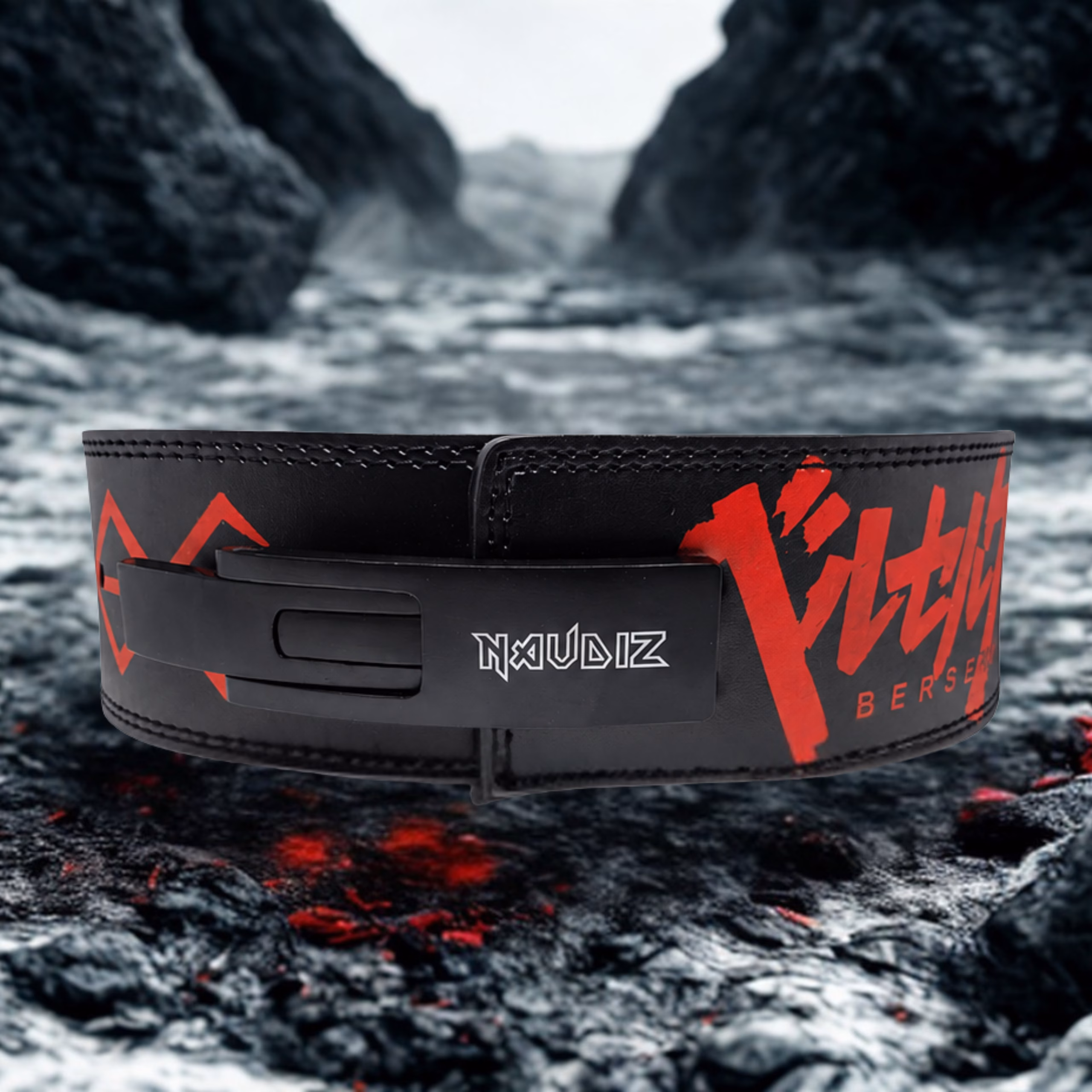 Naudiz Berserk Rage Lever Belt 10MM – Berserk Gewichthefriem Naudiz Berserk Rage Lever Belt 10MM – Berserk Gewichthefriem - Afbeelding 2