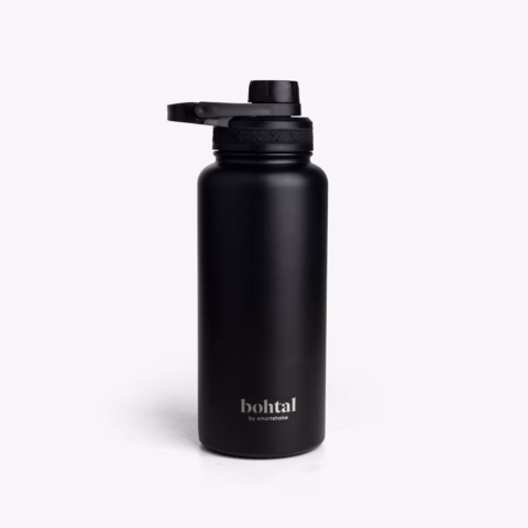 Smartshake Insulated Sports Bottle Zwart – 960 ml